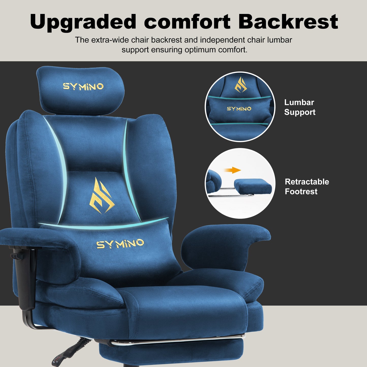 Symino Chaise Gaming Ergonomique